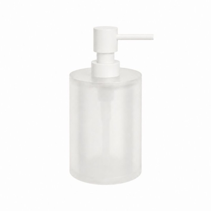 Dispenser (400ml) - Matt White, Pam & Co, Ø8 x H15 (cm), 95-033