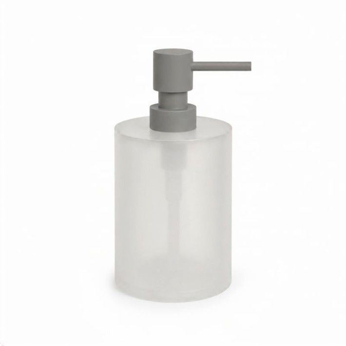 Dispenser (400ml) - Matt Concrete Grey, Pam & Co, Ø8 x H15 (cm), 95-163