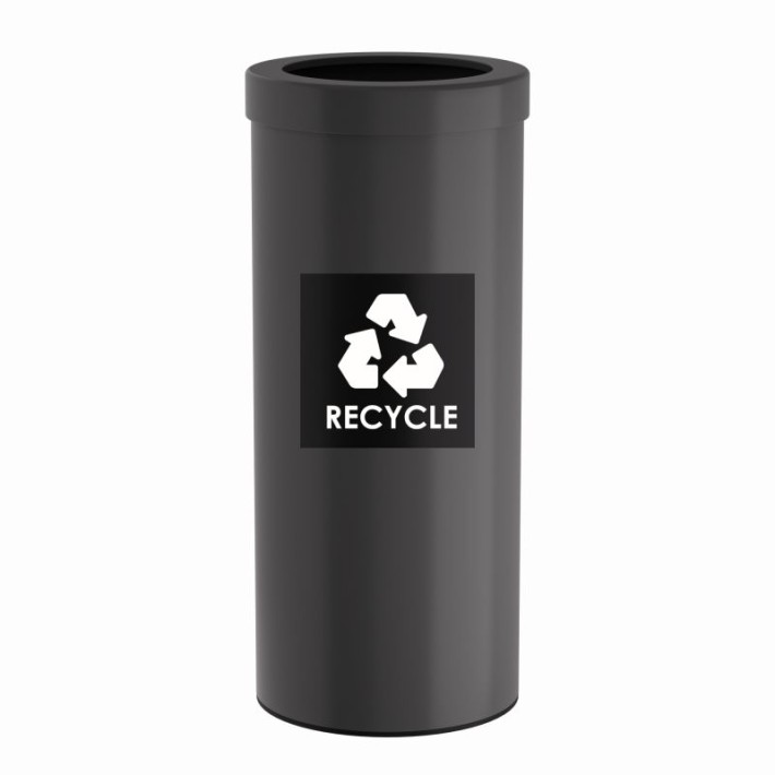 Κάδος Ανακύκλωσης 30 Lit, No Inner Bucket - Matt Anthracite, Pam & Co, Ø25 x H60 (cm), 382560-113