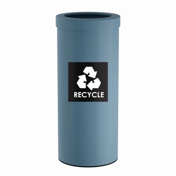 Κάδος Ανακύκλωσης 30 Lit, No Inner Bucket - Matt Ciel, Pam & Co, Ø25 x H60 (cm), 382560-923