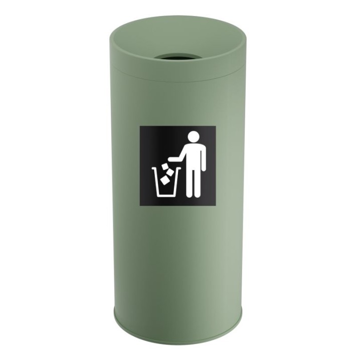Κάδος Απορριμμάτων 65 Lit, No Inner Bucket - Matt Mint, Pam & Co, Ø34 x H70 (cm), 693470-903