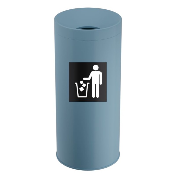 Κάδος Απορριμμάτων 65 Lit, No Inner Bucket - Matt Ciel, Pam & Co, Ø34 x H70 (cm), 693470-923