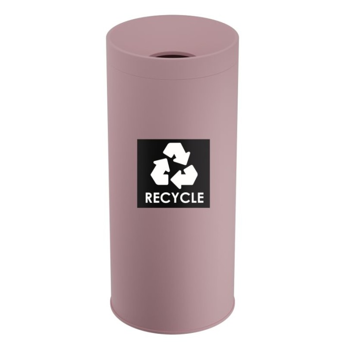 Κάδος Ανακύκλωσης 65 Lit, No Inner Bucket - Matt Pink, Pam & Co, Ø34 x H70 (cm), 673470-303
