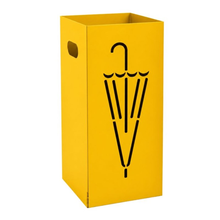 Ομπρελοθήκη Τετράγωνη - Matt Yellow, Pam & Co, W22 x D22 x H50 (cm), 26-603