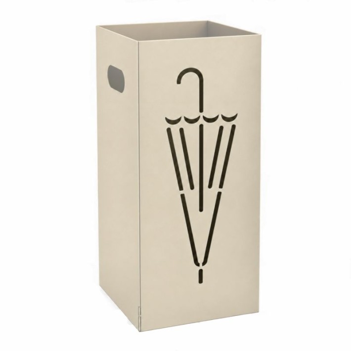 Ομπρελοθήκη Τετράγωνη - Matt Ivory, Pam & Co, W22 x D22 x H50 (cm), 26-703