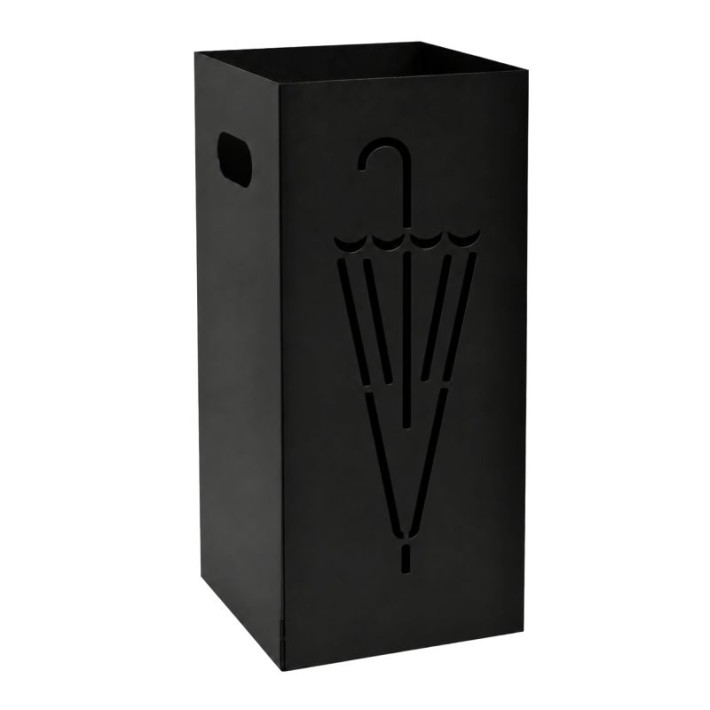 Ομπρελοθήκη Τετράγωνη - Matt Black, Pam & Co, W22 x D22 x H50 (cm), 26-403