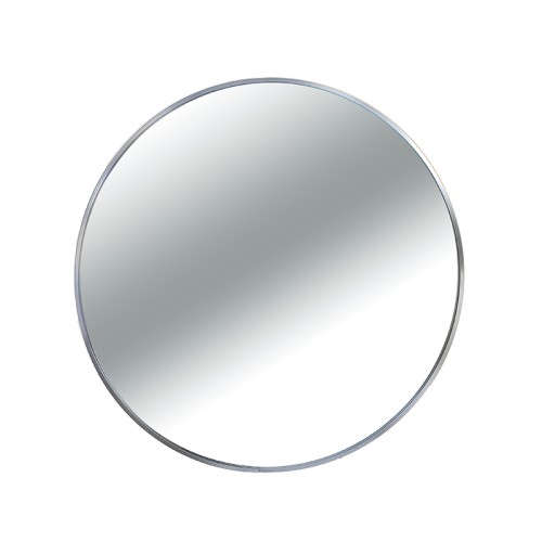 Zaros Καθρέπτης αλουμινίου στρογγυλός ασημί 60cm