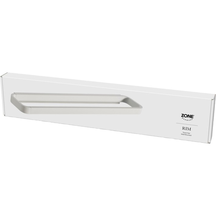 Zone Denmark Κρεμάστρα Για Πετσέτες Αλουμινίου 44x7,5x2,5 - Rim White