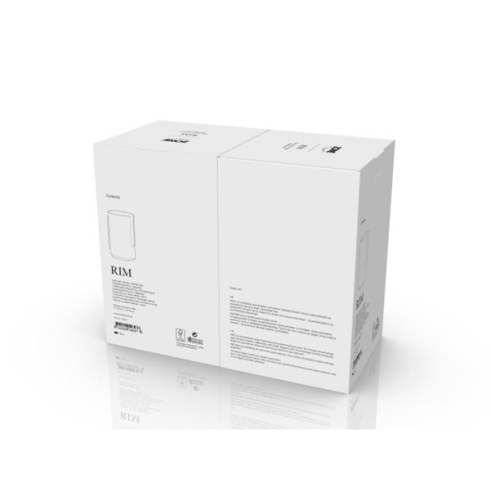 Zone Denmark Χαρτοθήκη Μπάνιου Αλουμινίου Ø13x21,8 - Rim Black