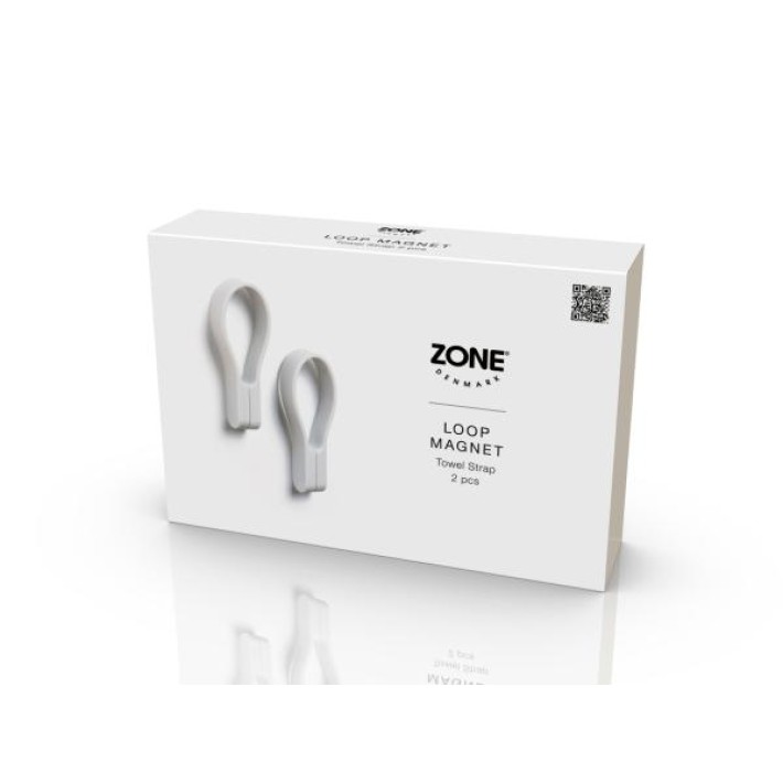 Zone Denmark Κρεμάστρες Πετσέτας Μαγνητικές Σετ 2 Τμχ 9 Εκ. - Loop Soft Grey