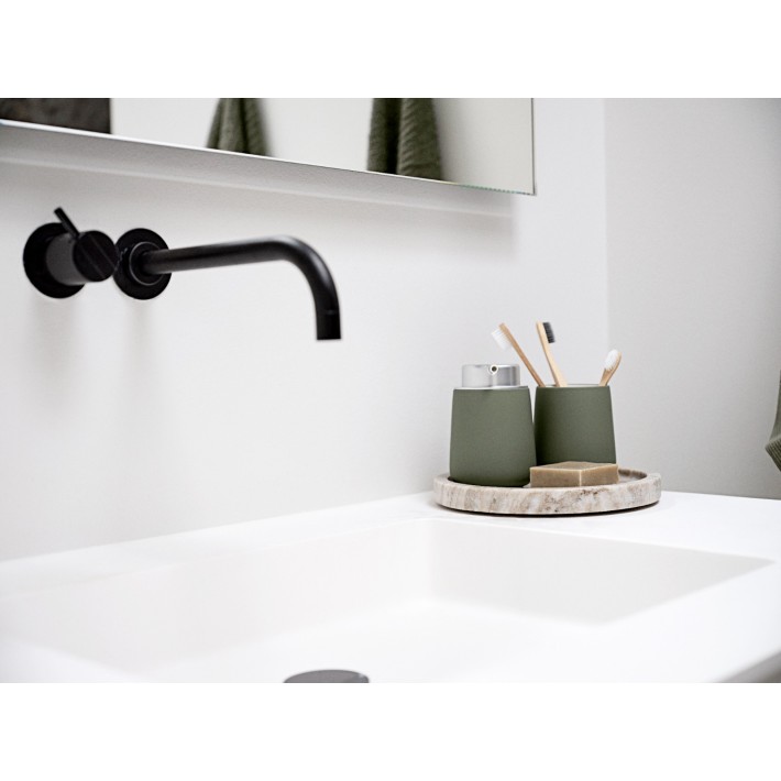 Zone Denmark Δοχείο Κρεμοσάπουνου Πορσελάνινο 250 ml - Nova Olive Green