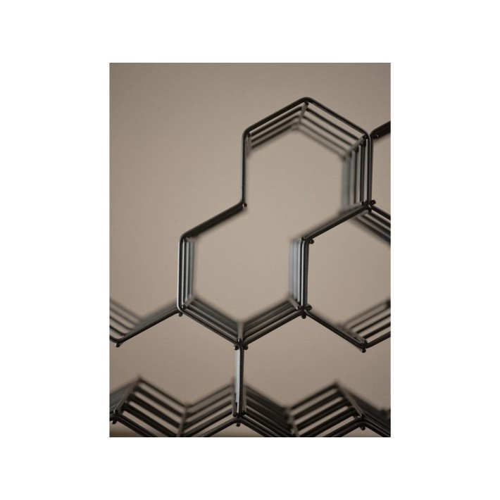 Zone Denmark Κάβα Ποτών 3 Θέσεων Μεταλλική 22,8x19,5x11,4 - Rocks Black