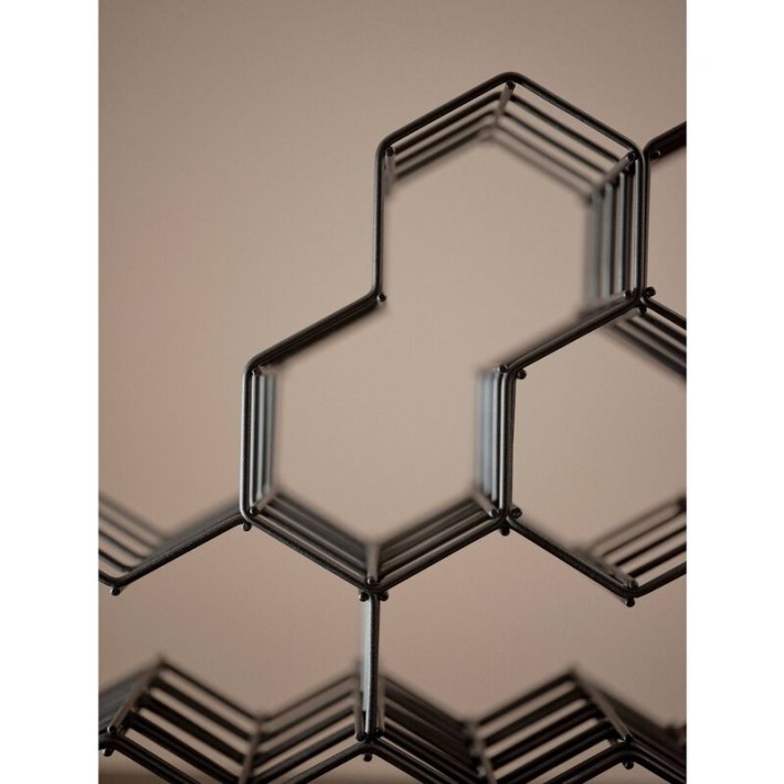 Zone Denmark Κάβα Ποτών 5 Θέσεων Μεταλλική 28,8x22,8x11,4 - Rocks Black