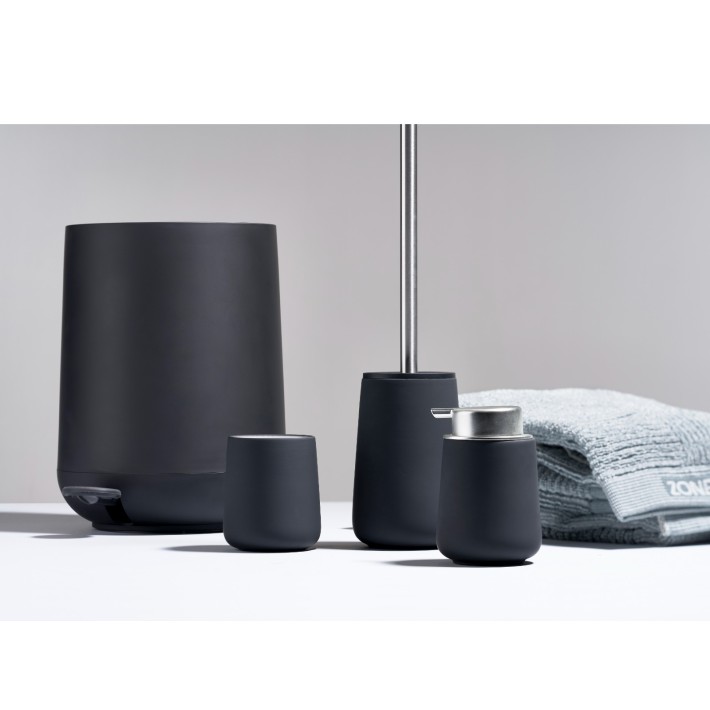 Zone Denmark Δοχείο Κρεμοσάπουνου Πορσελάνινο 250 ml - Nova Black