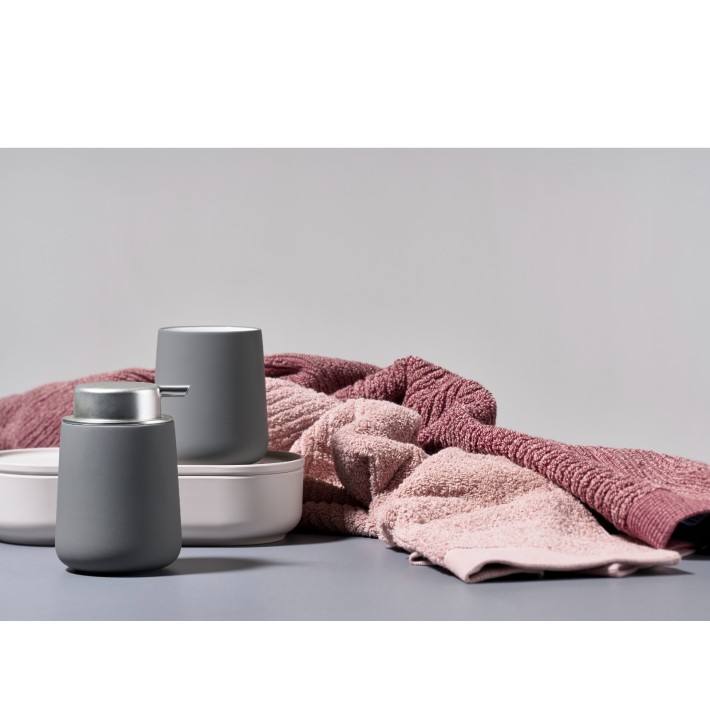 Zone Denmark Δοχείο Κρεμοσάπουνου Πορσελάνινο 250 ml - Nova Grey