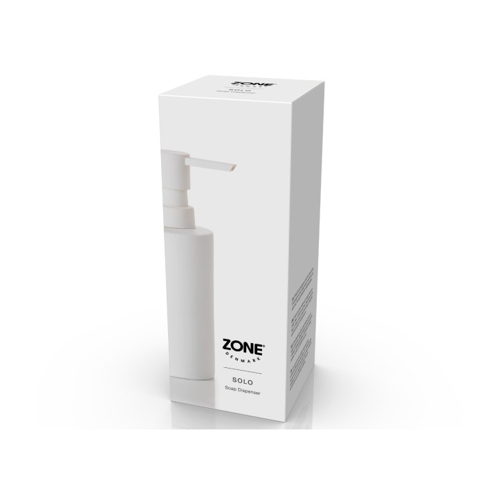 Zone Denmark Δοχείο Κρεμοσάπουνου Πορσελάνινο/ABS 300 ml - Solo White