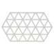 Zone Denmark Σουπλά Σιλικόνης για Ζεστά Σκεύη 24x14 εκ. - Triangles Warm Grey