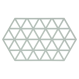 Zone Denmark Σουπλά Σιλικόνης για Ζεστά Σκεύη 24x14 εκ. - Triangles Nordic Sky