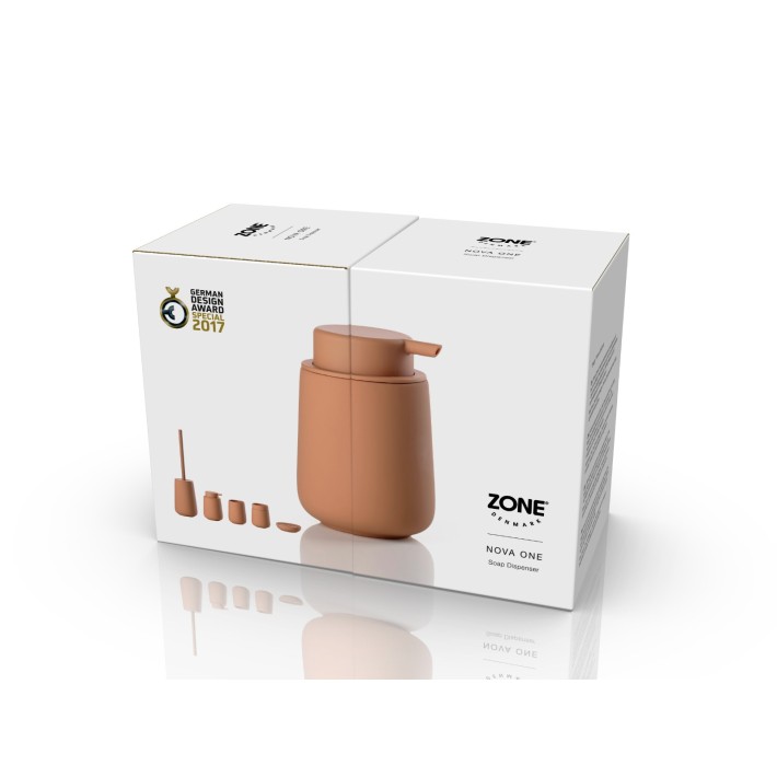 Zone Denmark Δοχείο Κρεμοσάπουνου Stoneware 250 ml - Nova One Mandarine