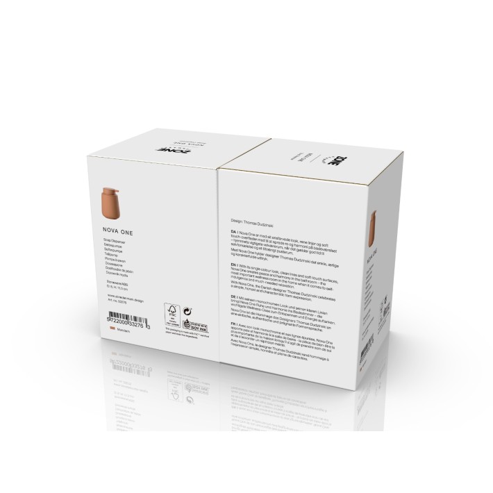 Zone Denmark Δοχείο Κρεμοσάπουνου Stoneware 250 ml - Nova One Mandarine
