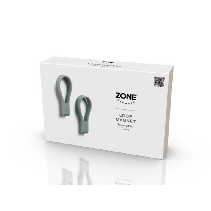 Zone Denmark Κρεμάστρες Πετσέτας Μαγνητικές Σετ 2 Τμχ 9 Εκ. - Loop Matcha Green