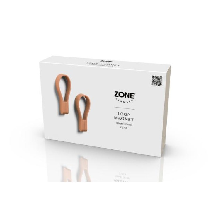 Zone Denmark Κρεμάστρες Πετσέτας Μαγνητικές Σετ 2 Τμχ 9 Εκ. - Loop Mandarine
