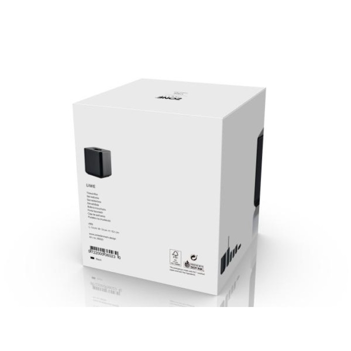Zone Denmark Θήκη Για Χαρτομάντηλα Abs Ø13x15,1 - Ume Black