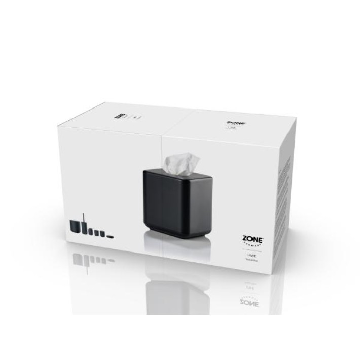 Zone Denmark Θήκη Για Χαρτομάντηλα Abs Ø13x15,1 - Ume Black
