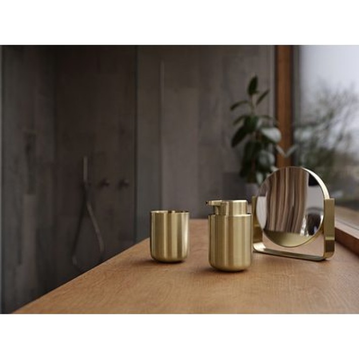 Zone Denmark Δοχείο Κρεμοσάπουνου Ανοξείδωτο 250 ml - Ume Brass