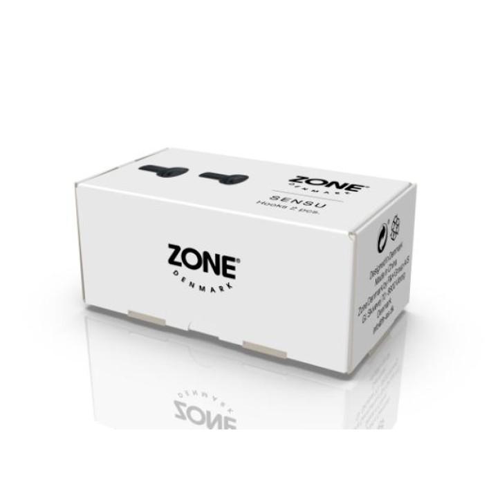 Zone Denmark Κρεμάστρες Τοίχου Ξύλινες Σετ 2 Τμχ Φ2,5x3 - Sensu Black