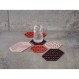 Zone Denmark Σουπλά Σιλικόνης για Ζεστά Σκεύη 16x14 εκ. - Triangles Burned Red
