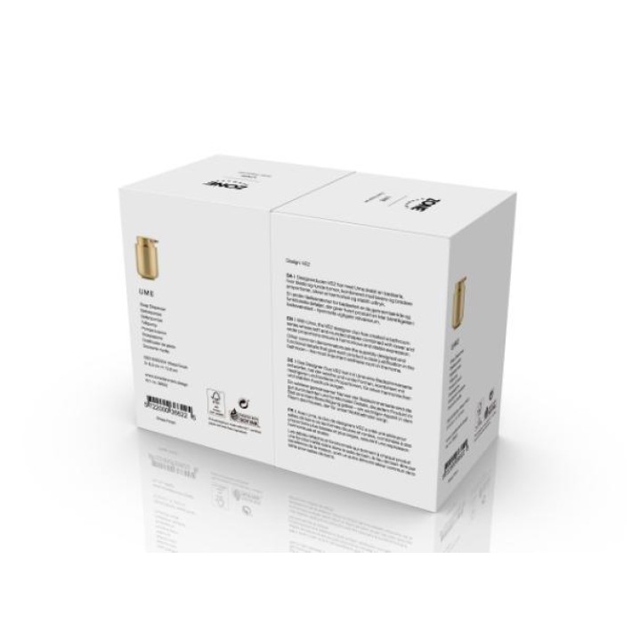 Zone Denmark Δοχείο Κρεμοσάπουνου Ανοξείδωτο 250 ml - Ume Brass