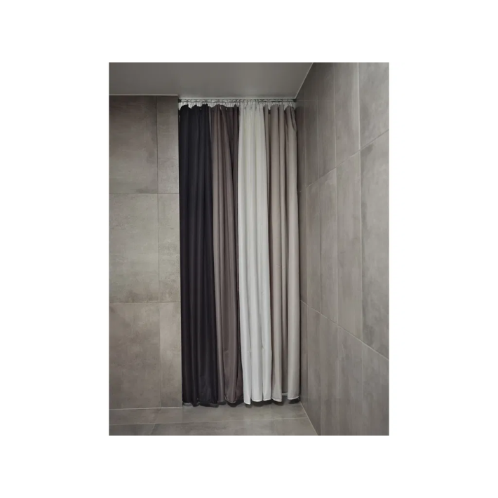 Zone Denmark Κουρτίνα Μπάνιου Υφασμάτινη 180x200 - Lux Taupe