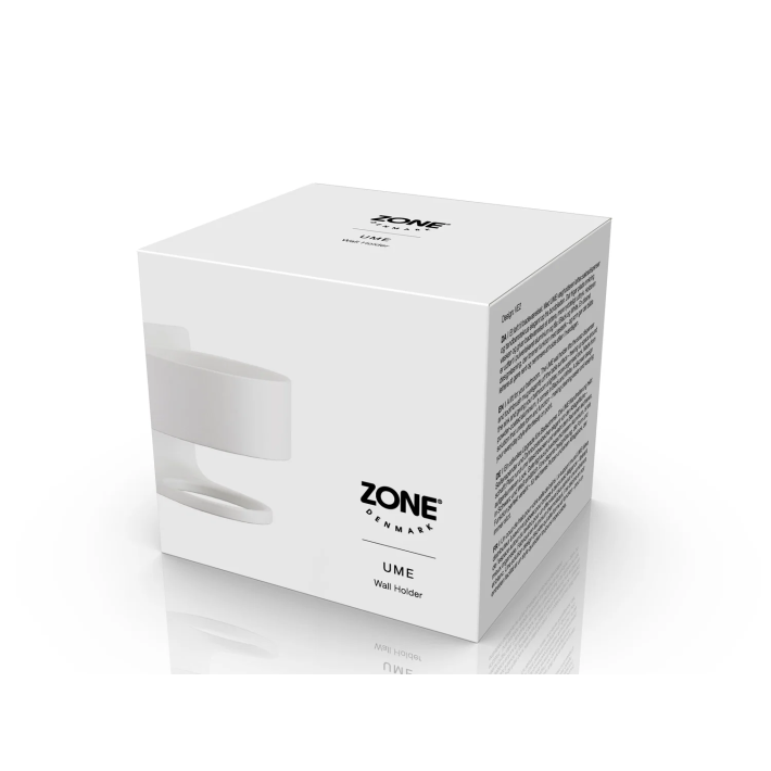 Zone Denmark Επιτοίχια Βάση Ποτηροθήκης/Dispenser Αλουμινίου 9x10x9 Εκ. I Ume White