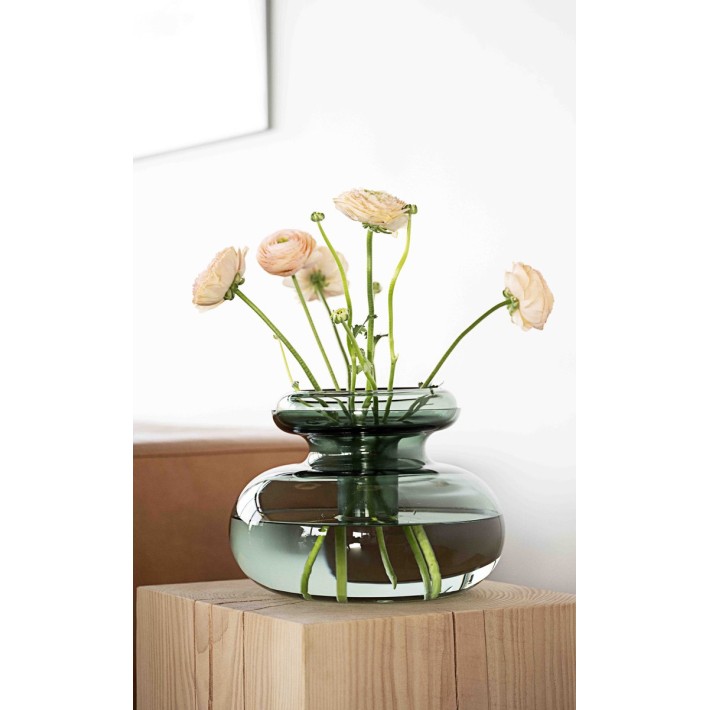 Zone Denmark Βάζο Γυάλινο Φ31,7x33 - Inu Moss Green