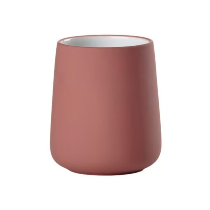 Zone Denmark Ποτηροθήκη Πορσελάνινη Ø8x10 - Nova Peach Red