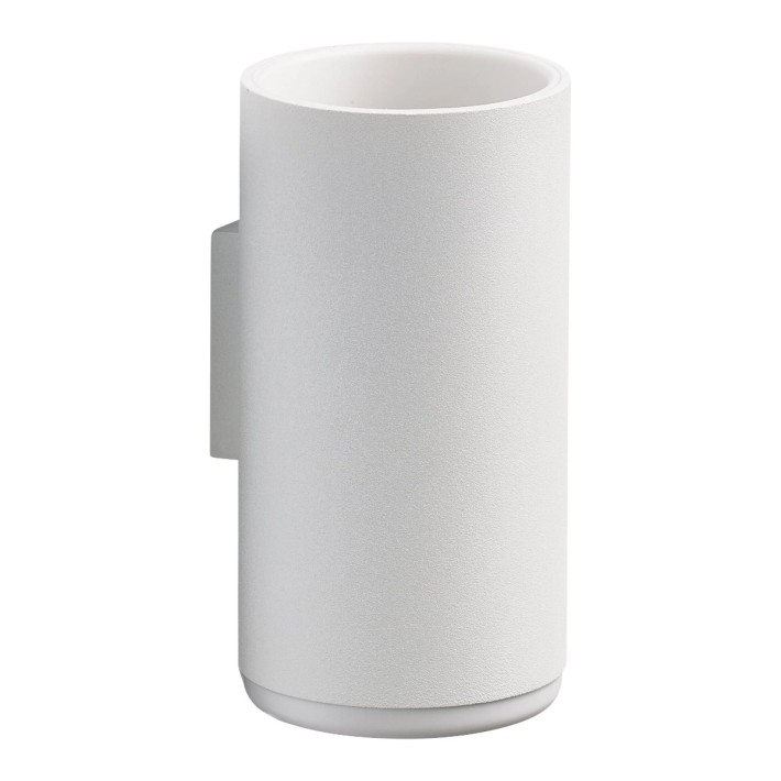 Zone Denmark Επιτοίχια Ποτηροθήκη Αλουμινίου/ABS Ø7,5x13,6 - Rim White