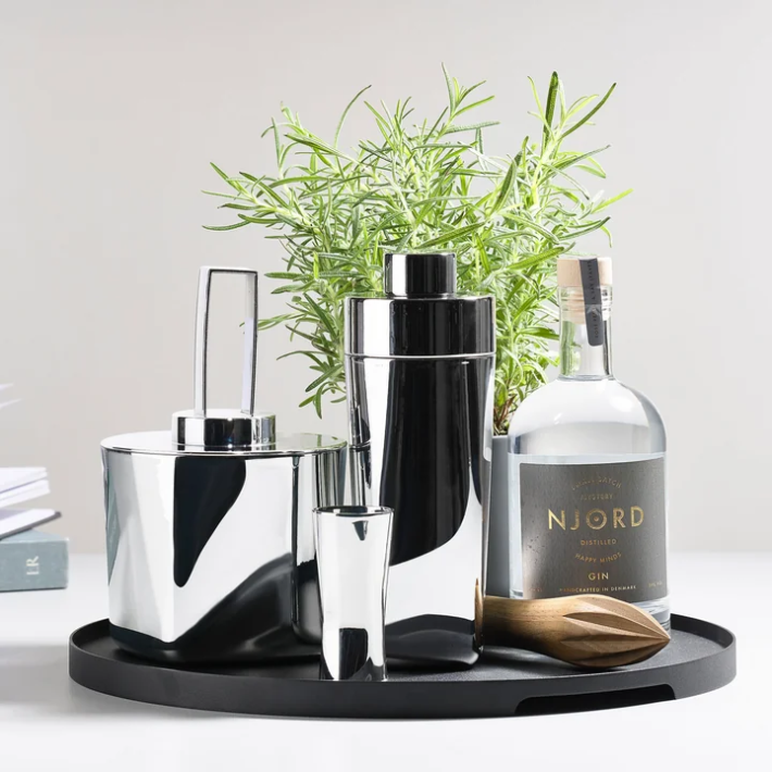 Zone Denmark Διπλή Μεζούρα Ποτών Ανοξείδωτη 25+50 ml - Rocks Polished Steel
