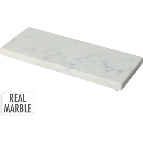JK Home Décor - Βάση Marble Λευκή 25x10x1.5cm
