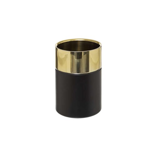 Σαμπανιέρα cooler ανοξ.ατσάλι μαύρο με χρυσό 12Χ18