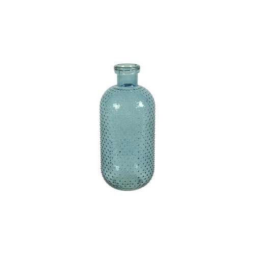 Βάζο μπουκάλι γυαλ. τυρκουαζ 11Χ34,5