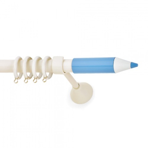 Anartisi Pencil Φ25 Παιδικό Κουρτινόξυλο Εκρου Μπλε