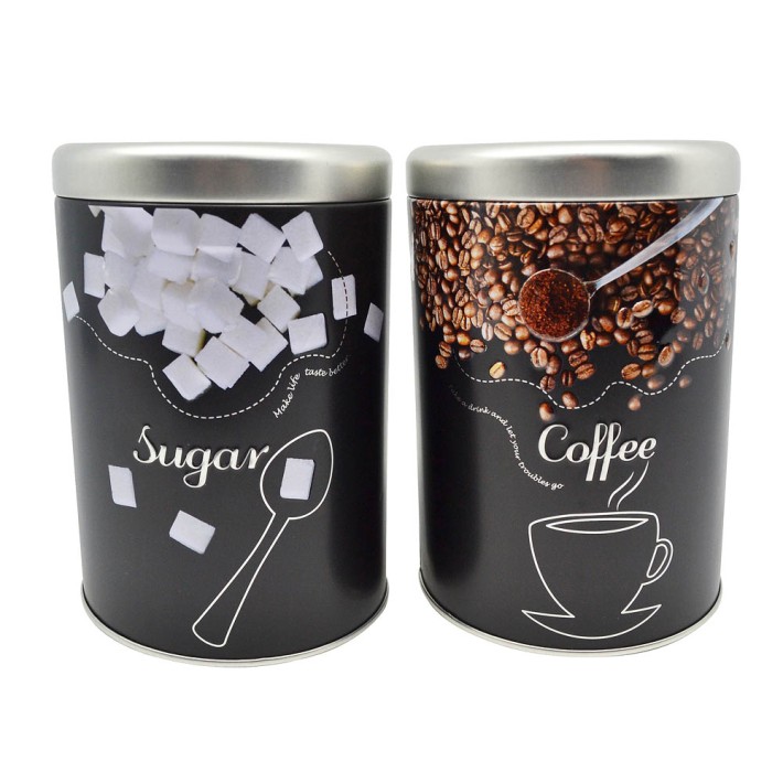 Ankor 804344 Βάζο Μεταλλικό Coffee 10.5x15 Μαύρο