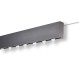 Anartisi Μεταλλικός Σιδηρόδρομος Οροφής Lama Aluminium Rail Collection MY31 Ανθρακί (Απλός ή Με Σύστημα Wave)