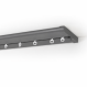 Anartisi Μεταλλικός Σιδηρόδρομος Οροφής Phantom Aluminium Rail Collection MY07 Γκρι (Απλό ή με Σύστημα Wave)