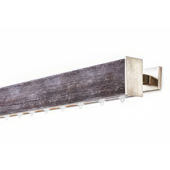 Anartisi Μεταλλικός Σιδηρόδρομος Τοίχου Μονό Novel  Wood Rail Collection NL3 (Απλό ή με Σύστημα WAVE)