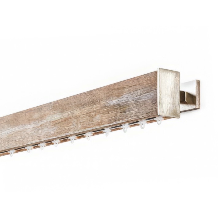 Anartisi Μεταλλικός Σιδηρόδρομος Τοίχου Μονό Novel  Wood Rail Collection NL7 (Απλό ή με Σύστημα WAVE)
