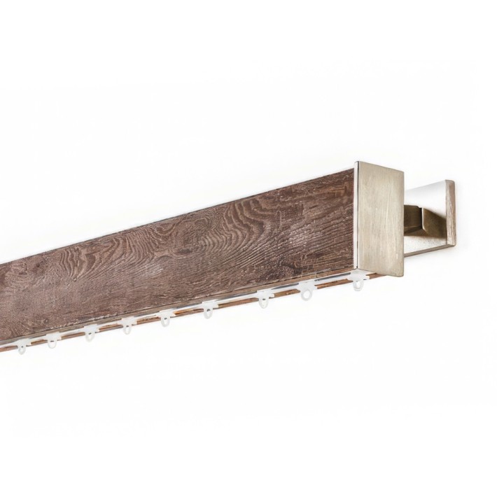 Anartisi Μεταλλικός Σιδηρόδρομος Τοίχου Μονό Novel  Wood Rail Collection NL8 (Απλό ή με Σύστημα WAVE)