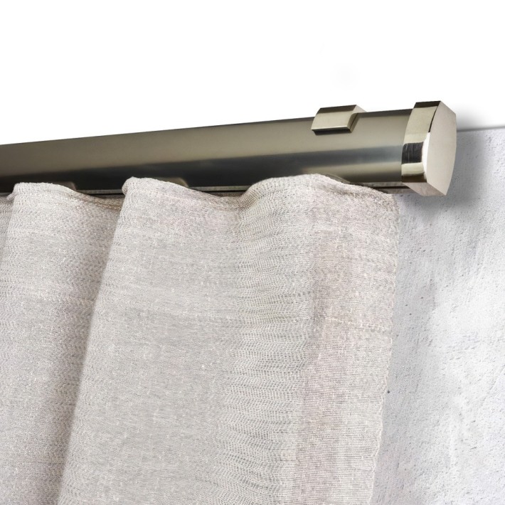 Anartisi Μεταλλικός Σιδηρόδρομος Τοίχου Rock Aluminium Rail Collection Inox Polished - Inox Γυαλιστερό (Απλός ή Με Σύστημα Wave)