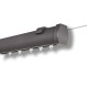 Anartisi Μεταλλικός Σιδηρόδρομος Οροφής Rock Aluminium Rail Collection MY31 Ανθρακί (Απλός ή Με Σύστημα Wave)